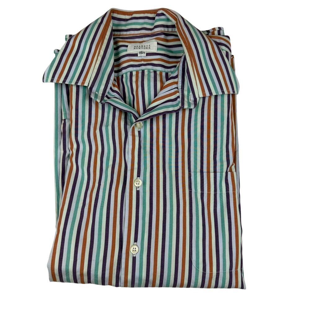 Barneys New York Striped Dress Shirt 15.5